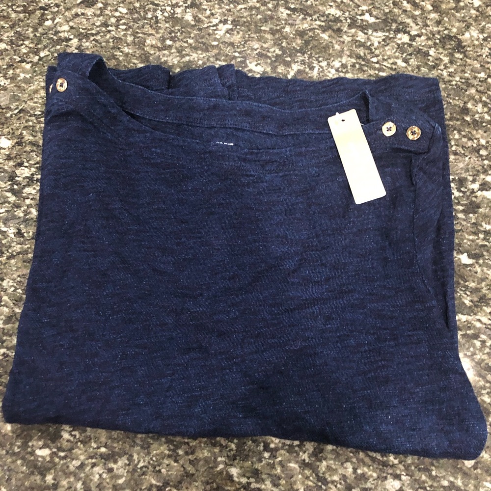 JCrew Long sleeve tee in indigo - Picture 3 of 4